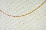 이미지를 갤러리 뷰어에 로드 , 14k Rose Gold 0.50mm Thin Cable Rope Necklace Pendant Chain
