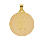 Afbeelding in Gallery-weergave laden, 14k Yellow Gold Blessed Virgin Mary Miraculous Round Pendant Charm

