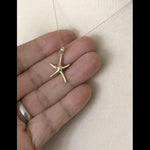 Load and play video in Gallery viewer, 14k Yellow Gold Starfish Pendant Charm
