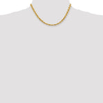 Lade das Bild in den Galerie-Viewer, 14k Yellow Gold 5.5mm Diamond Cut Rope Bracelet Anklet Choker Necklace Pendant Chain
