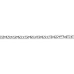 Lataa kuva Galleria-katseluun, 14K White Gold 2mm Byzantine Bracelet Anklet Choker Necklace Pendant Chain
