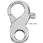 Carica l&#39;immagine nel visualizzatore di Gallery, 14K Yellow Gold or Sterling Silver Infinity Design Lobster Clasp Jewelry Findings
