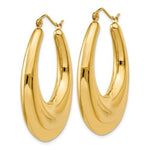 Załaduj obraz do przeglądarki galerii, 14K Yellow Gold Classic Fancy Shrimp Hoop Earrings
