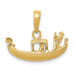 Cargar imagen en el visor de la galería, 14k Yellow Gold Venice Gondola 3D Pendant Charm
