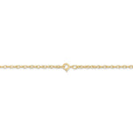 Lade das Bild in den Galerie-Viewer, 14K Yellow Gold 1.35mm Cable Rope Bracelet Anklet Choker Necklace Pendant Chain
