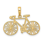 Lade das Bild in den Galerie-Viewer, 14k Yellow Gold Bicycle Pendant Charm

