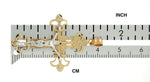 Lataa kuva Galleria-katseluun, 14k Gold Two Tone Crucifix Cross Large Pendant Charm
