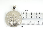Load image into Gallery viewer, 14k White Gold Sand Dollar Pendant Charm

