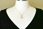 Load image into Gallery viewer, 14k Yellow Gold Cross Cruciform Four Way Medal Pendant Charm
