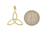 Cargar imagen en el visor de la galería, 14k Yellow Gold Celtic Knot 3D Pendant Charm

