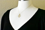 Afbeelding in Gallery-weergave laden, 10k Yellow Gold Four Leaf Clover Good Luck Pendant Charm
