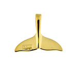 Load image into Gallery viewer, 14k Yellow Gold Whale Tail Chain Slide Pendant Charm
