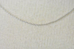 Załaduj obraz do przeglądarki galerii, 14k White Gold 0.50mm Thin Cable Rope Necklace Pendant Chain
