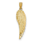 Load image into Gallery viewer, 14k Yellow Gold Angel Wing Pendant Charm
