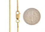 Carregar imagem no visualizador da galeria, 14K Yellow Gold 1.5mm Box Bracelet Anklet Necklace Choker Pendant Chain
