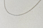 Carregar imagem no visualizador da galeria, 14k White Gold 0.95mm Cable Rope Necklace Pendant Chain
