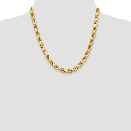 14k Yellow Gold 8mm Diamond Cut Rope Bracelet Anklet Choker Necklace Pendant Chain