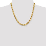 Ladda upp bild till gallerivisning, 14k Yellow Gold 8mm Diamond Cut Rope Bracelet Anklet Choker Necklace Pendant Chain
