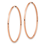 Load image into Gallery viewer, 14k Rose Gold Round Endless Hoop Earrings 44mm x 1.5mm
