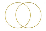 Charger l&#39;image dans la galerie, 14K Yellow Gold 65mm x 1.2mm Round Endless Hoop Earrings
