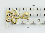 Indlæs billede til gallerivisning 14k Yellow Gold Plumeria Small Cut Out Pendant Charm
