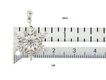 Load image into Gallery viewer, 14k White Gold Snowflake Two Layer Pendant Charm
