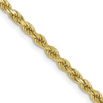 Kép betöltése a galériamegjelenítőbe: 10k Yellow Gold 2.25mm Diamond Cut Rope Bracelet Anklet Choker Necklace Pendant Chain
