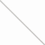 Lataa kuva Galleria-katseluun, 10K White Gold 1mm Box Bracelet Anklet Choker Necklace Pendant Chain
