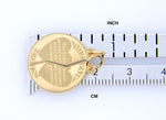 Kép betöltése a galériamegjelenítőbe: 14k Yellow Gold Mizpah Coin 2 Piece Break Apart Pendant Charm

