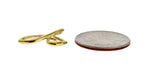 Cargar imagen en el visor de la galería, 14k Yellow Gold Initial Letter P Cursive Chain Slide Pendant Charm
