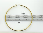 Load image into Gallery viewer, 14K Yellow Gold 75mm x 2mm Classic Round Hoop Earrings

