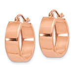 Load image into Gallery viewer, 14K Rose Gold 17mm x 5.5mm Classic Round Hoop Earrings
