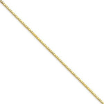 Ladda upp bild till gallerivisning, 10K Yellow Gold 1.25mm Box Bracelet Anklet Choker Necklace Pendant Chain

