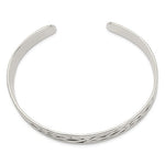 Afbeelding in Gallery-weergave laden, Sterling Silver 12.5mm Celtic Antique Style Cuff Bangle Bracelet
