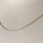 Lataa video gallerian katseluohjelmaan Sterling Silver Gold Plated 1.2mm Rope Necklace Pendant Chain Adjustable
