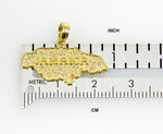 Load image into Gallery viewer, 14k Yellow Gold Jamaica Island Map Travel Pendant Charm
