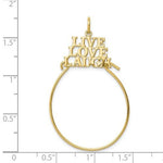 Carregar imagem no visualizador da galeria, 10K Yellow Gold Live Love Laugh Charm Holder Pendant
