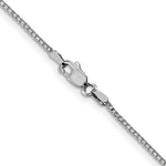 將圖片載入圖庫檢視器 10K White Gold 1.1mm Box Bracelet Anklet Choker Necklace Pendant Chain
