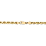 이미지를 갤러리 뷰어에 로드 , 14k Yellow Gold 4.5mm Diamond Cut Rope Bracelet Anklet Choker Necklace Pendant Chain
