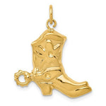 Load image into Gallery viewer, 14k Yellow Gold Boot Pendant Charm
