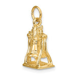 Kép betöltése a galériamegjelenítőbe: 14k Yellow Gold Liberty Bell 3D Pendant Charm
