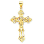 Load image into Gallery viewer, 14k Yellow Gold Crucifix Cross Large Pendant Charm - [cklinternational]
