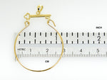 Charger l&#39;image dans la galerie, 14K Yellow Gold Key Design Charm Holder Pendant
