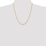 Carregar imagem no visualizador da galeria, 10k Yellow Gold 2mm Diamond Cut Rope Bracelet Anklet Choker Necklace Pendant Chain
