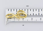 Carregar imagem no visualizador da galeria, 14k Yellow Gold Initial Letter G Cursive Chain Slide Pendant Charm
