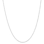 Carica l&#39;immagine nel visualizzatore di Gallery, 14K White Gold 0.5mm Thin Curb Bracelet Anklet Choker Necklace Pendant Chain
