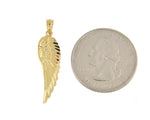 Afbeelding in Gallery-weergave laden, 14k Yellow Gold Angel Wing Pendant Charm
