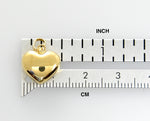 画像をギャラリービューアに読み込む, 14k Yellow Gold Small Puffy Heart 3D Pendant Charm
