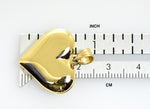 Φόρτωση εικόνας στο εργαλείο προβολής Συλλογής, 14k Yellow Gold Puffy Heart 3D Hollow Pendant Charm - [cklinternational]
