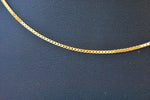 Afbeelding in Gallery-weergave laden, 14K Yellow Gold 1mm Box Bracelet Anklet Necklace Choker Pendant Chain
